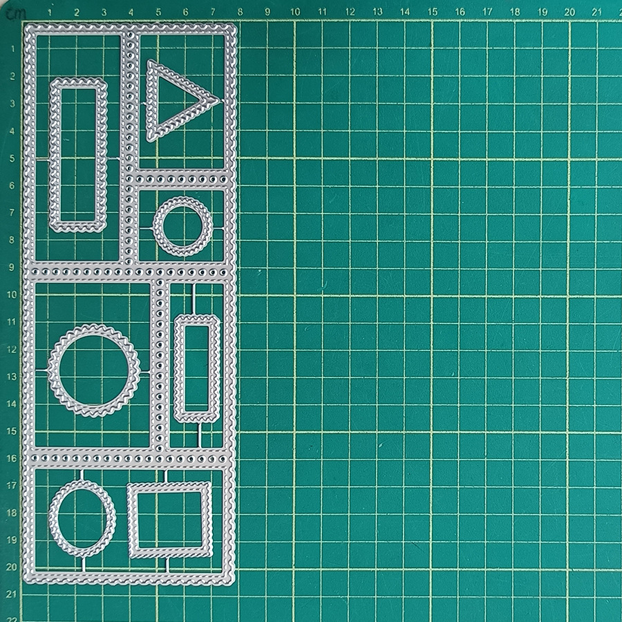 Lg24-6600 large trombone stamp frame die 79*206mm