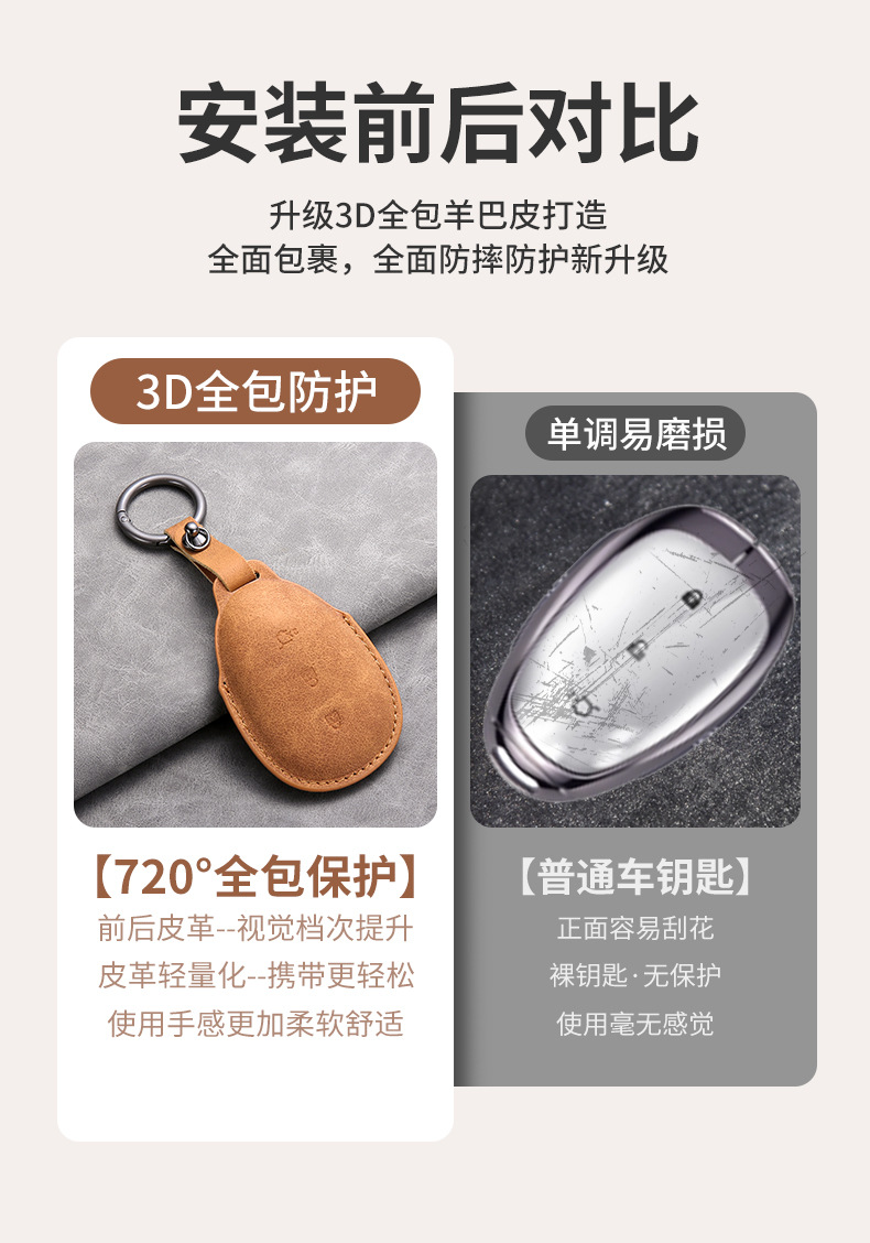 Suitable for Changan Qiyuan A07 Key Cover 2023 A05 Origin A06 Car Q05 Special Key Cover Cross-Border