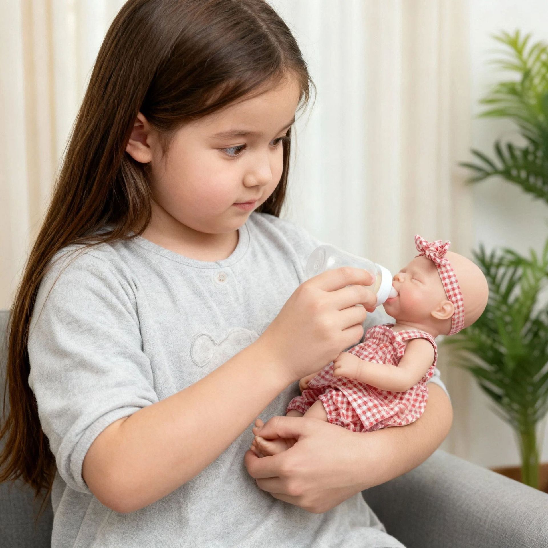 12 pulgadas Q bullet sólido rosa cuadrado muñeca de simulación pascale para niños Navidad sólida silicona