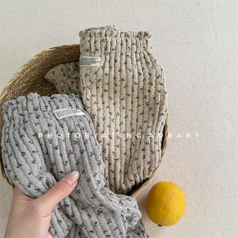 2025春装童装新款 女童春秋款加绒花边打底裤长裤儿童裤子 5752