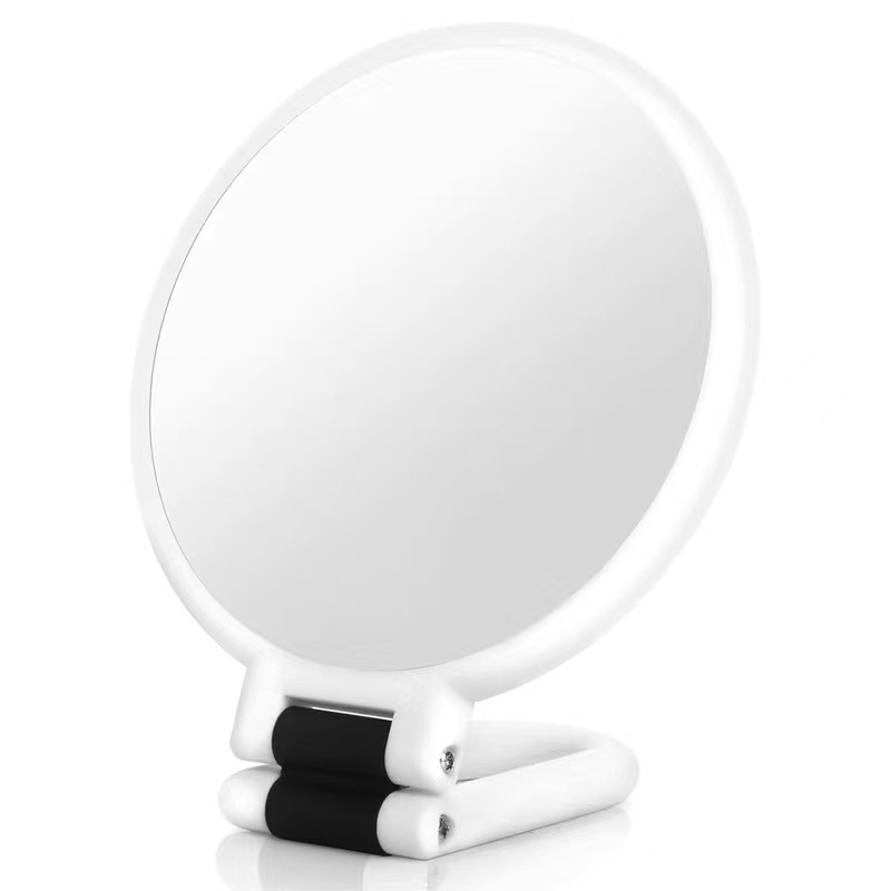30X40X50X60X de alta definición de doble cara espejo de maquillaje de mano espejo para eliminar el acné