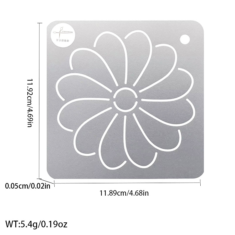 Línea presionando Plantilla de bordado plantilla patrón de ciruela bambú acolchado tablero de dibujo plantilla de bordado herramienta de patchwork