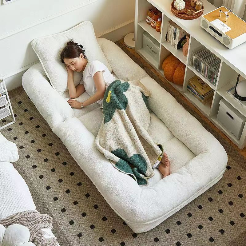 Lazy Sofa for Sleeping and Lying, Human Dog Bed, Foldable Dual-Purpose Sofa Bed, Bedroom Room Lunch Break Recliner, Tatami