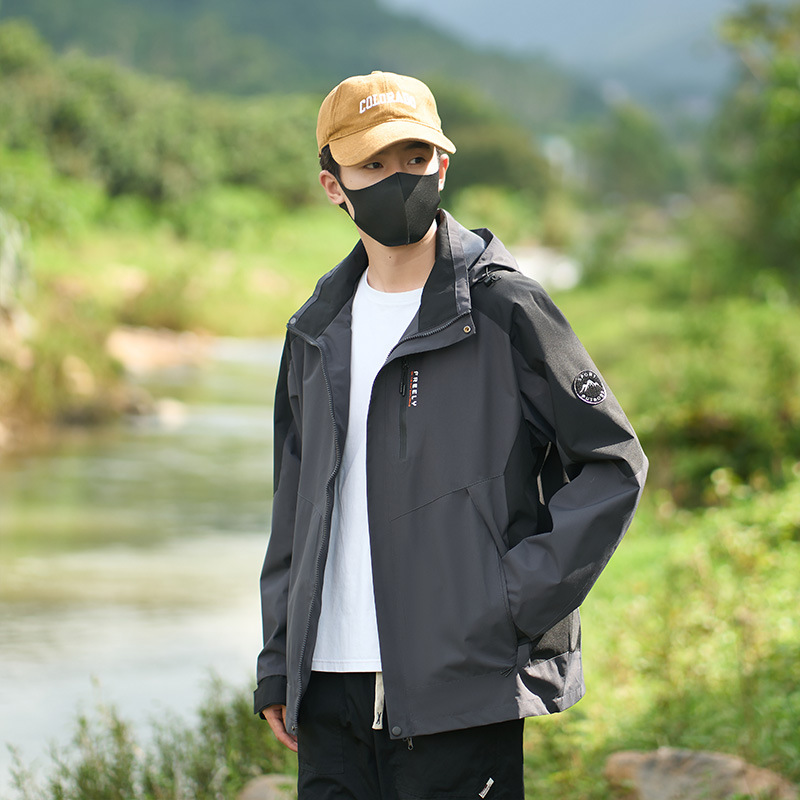 Ropa de asalto para hombres deportivos a prueba de viento impermeable montaña al aire libre pareja chaqueta de viaje mujer 2408