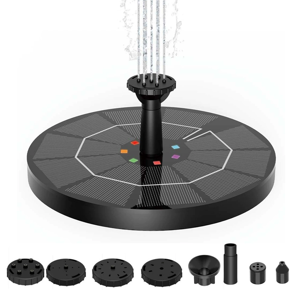 Солнечный фонтан круглый плавающий фонтан на открытом воздухе сад Птицы ванна водяной пейзаж циркуляционный водяной насос аккумулятор с лампой фонтан