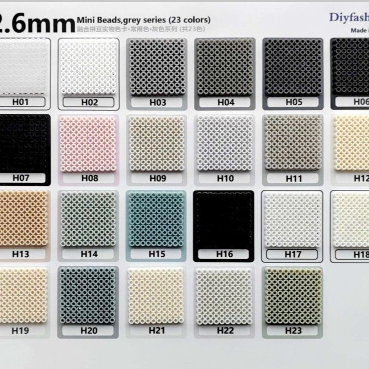 Factory direct sale 2.6mm bead refill pack H series 23 colors full color series bead refill pack wholesale for DIY crafts Factory direct sale 2.6mm bead refill pack H series 23 colors full color series bead refill pack wholesale for DIY crafts