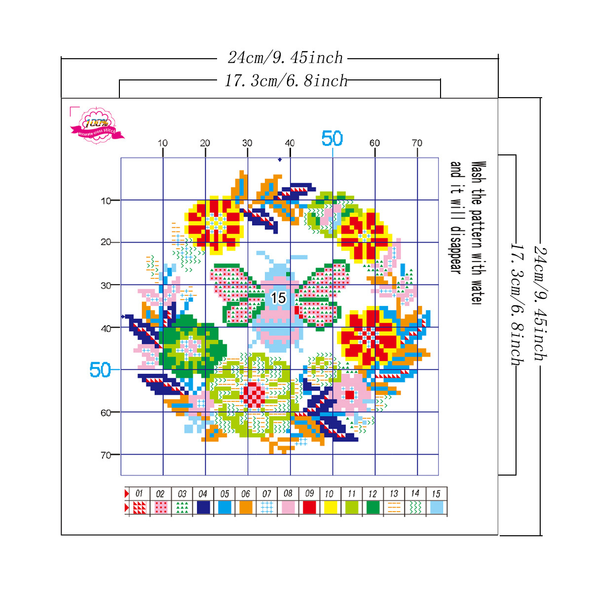 Mona Lisa Royal Cross-border nueva guirnalda de abeja simple y linda pieza pequeña de punto de cruz cabello directo de fábrica en inglés image 4