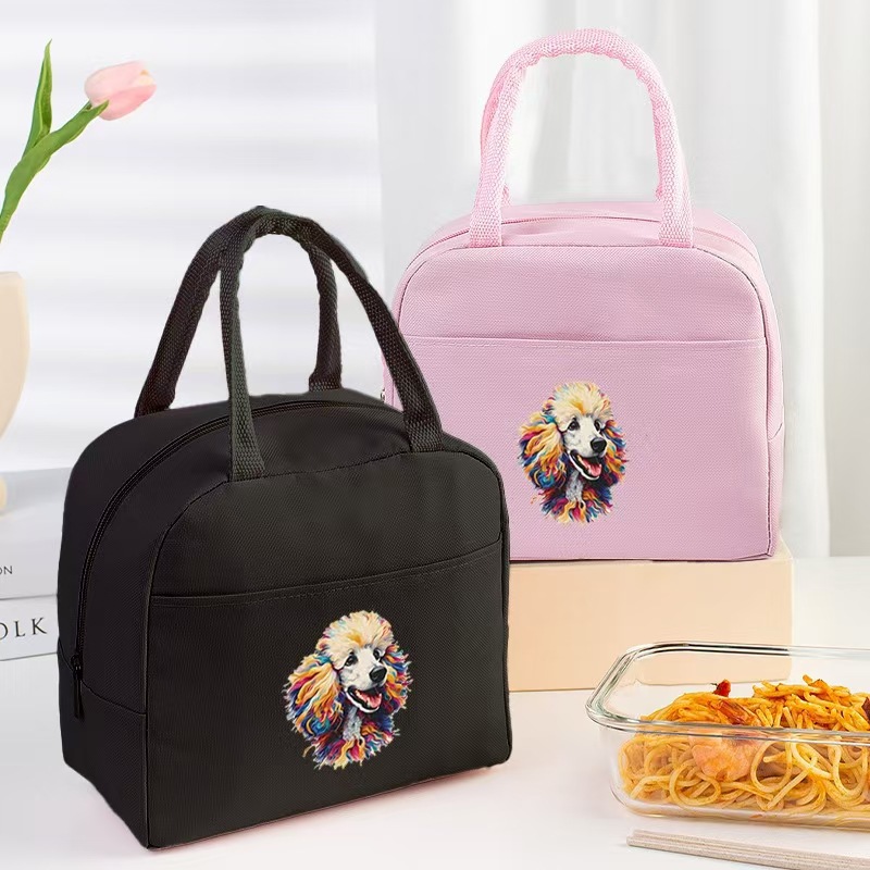 Bolsa aislante impresa transfronteriza Bolsa de almuerzo de trabajo Bolsa de hielo de papel de aluminio portátil Bolsa de almacenamiento de almuerzo para estudiantes Bolsa bento de picnic