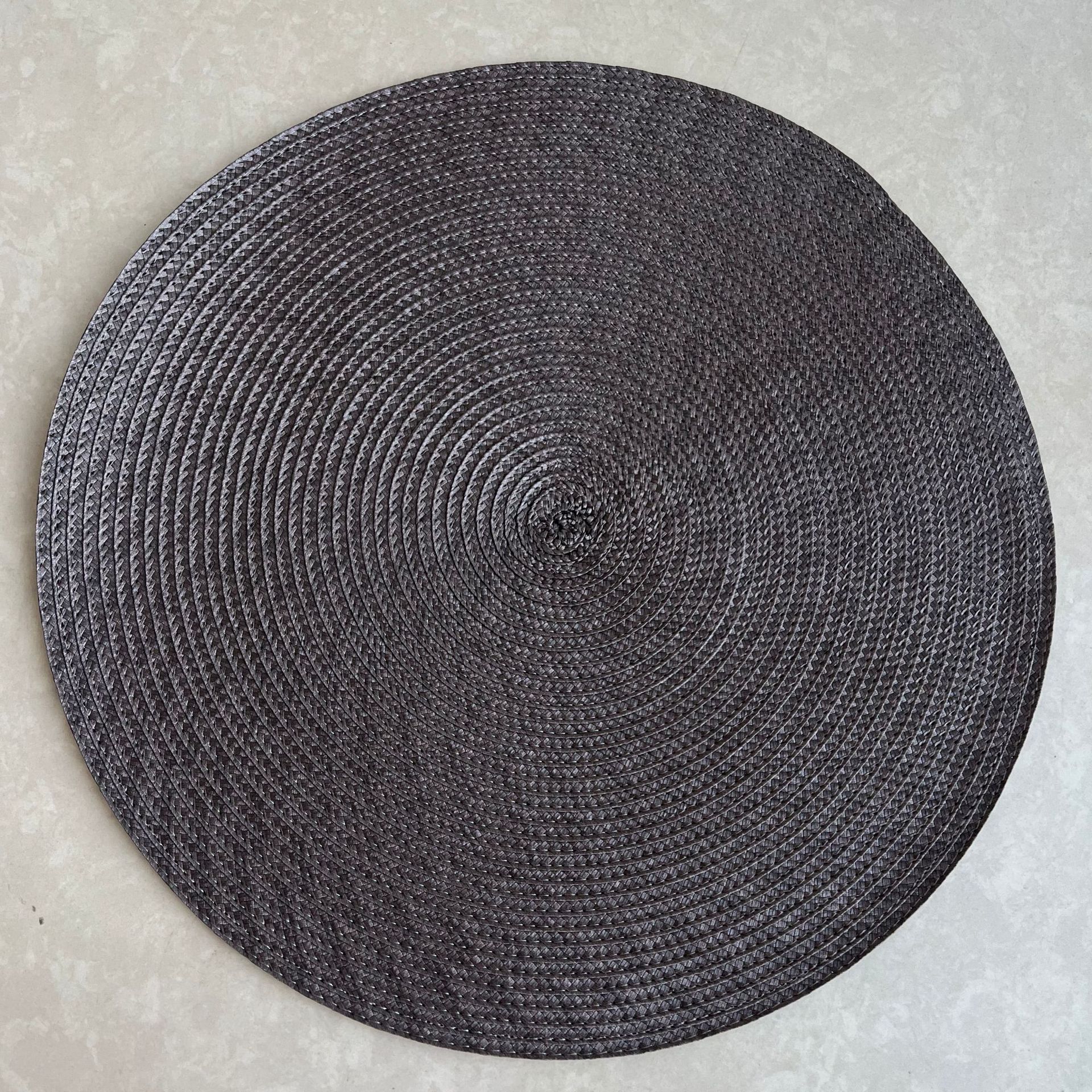 Cojín de comedor PP redondo tejido ligero lujo hot sale hotel verde almohadilla de comedor occidental almohadilla japonesa de color sólido 38cm almohadilla