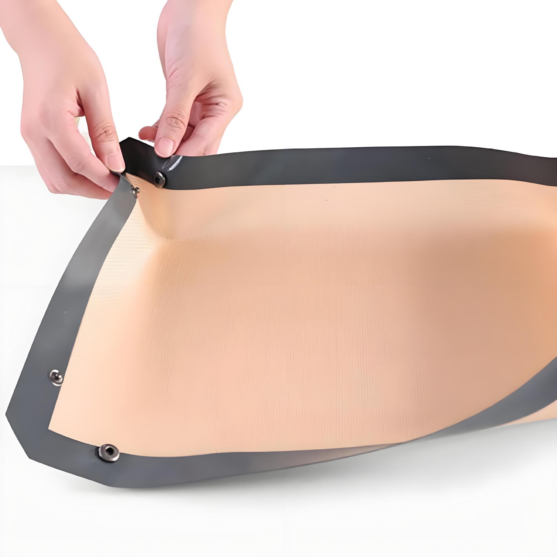 Herramientas de pastelería antiadherente de grado alimenticio 40 * 60cm resistente a altas temperaturas botones de silicona a prueba de fugas esterilla de cocción de silicona image 3