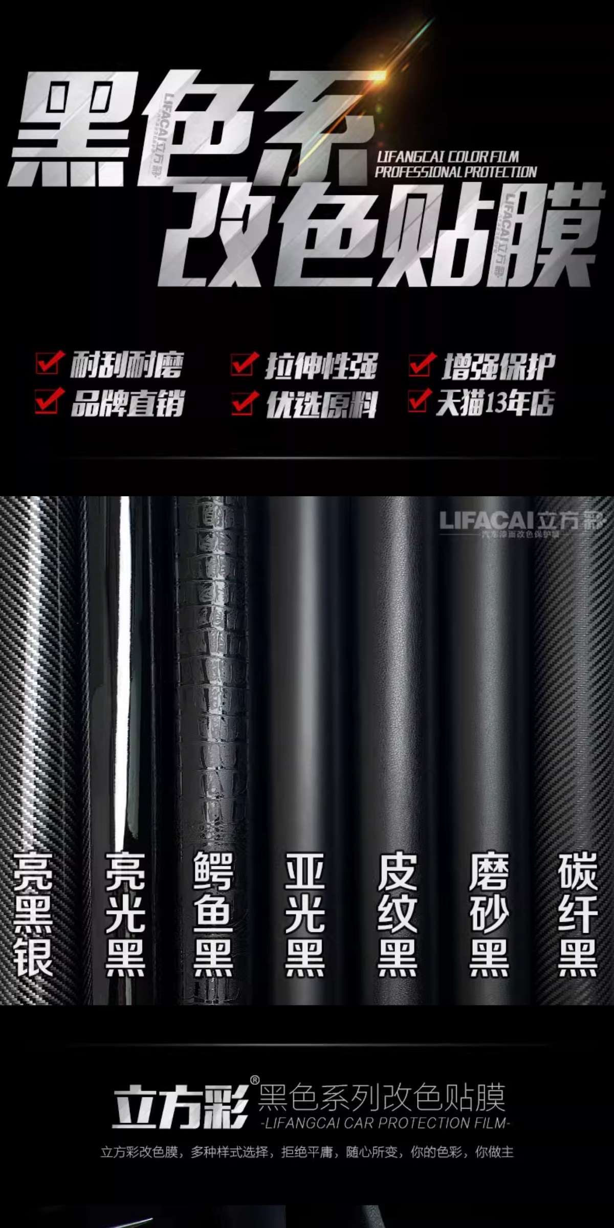 Carbon Fiber Sticker Car Color Changing Film Interior Central Control Body Motorcycle Film Roof Frosted Matte Black Film
