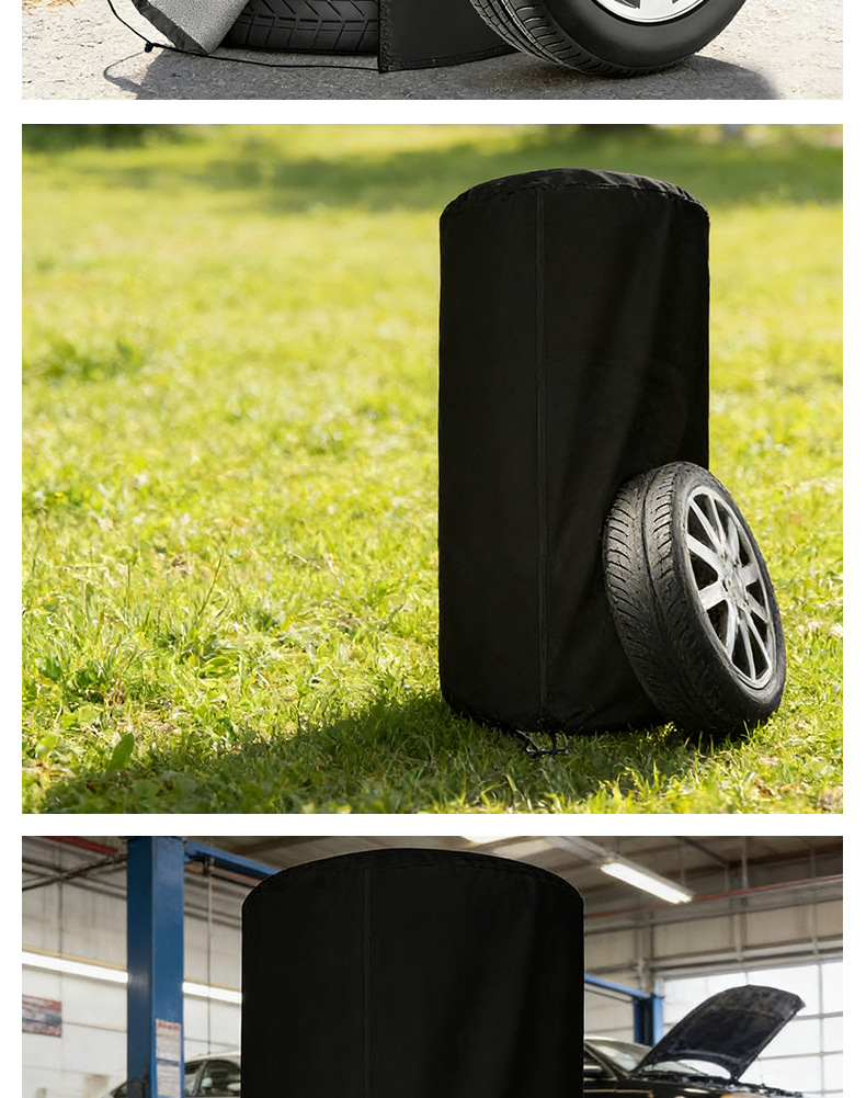 Oxford cloth car tire cover, sun-proof, rain-proof, dust-proof, universal spare tire cover, thickened and wear-resistant, cross-border supply, customizable