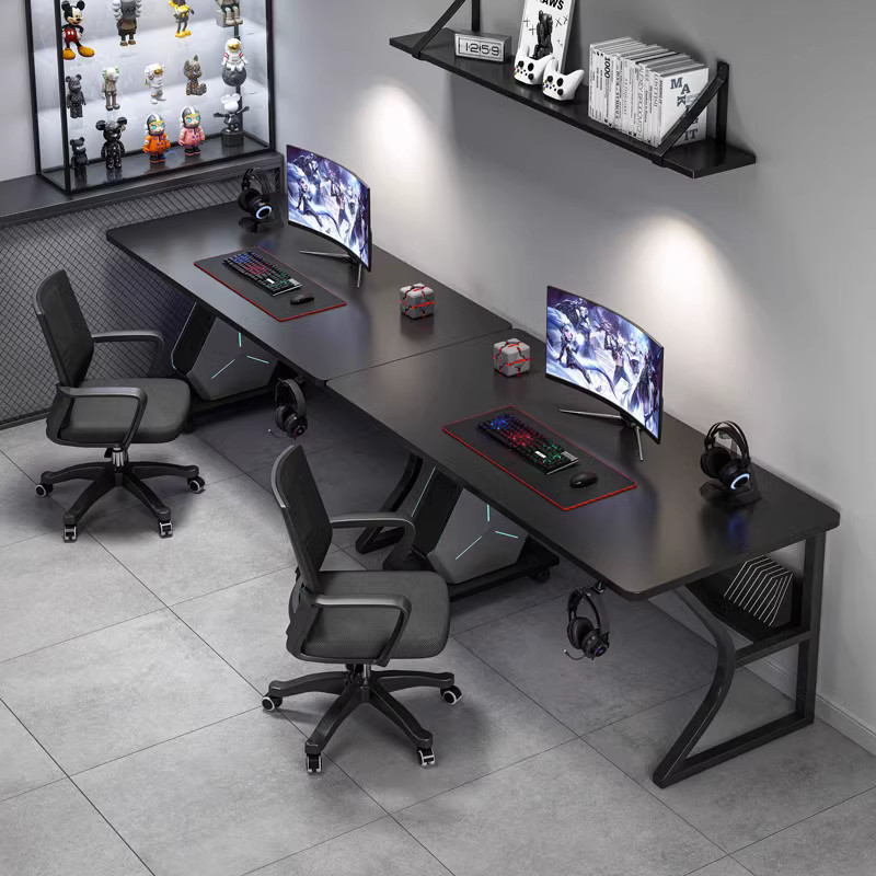 Mesa de computadora para dos personas pequeña mesa de escritorio doméstica mesa de juegos de deportes electrónicos mesa de escritorio dormitorio mesa de oficina simple mesa de trabajo