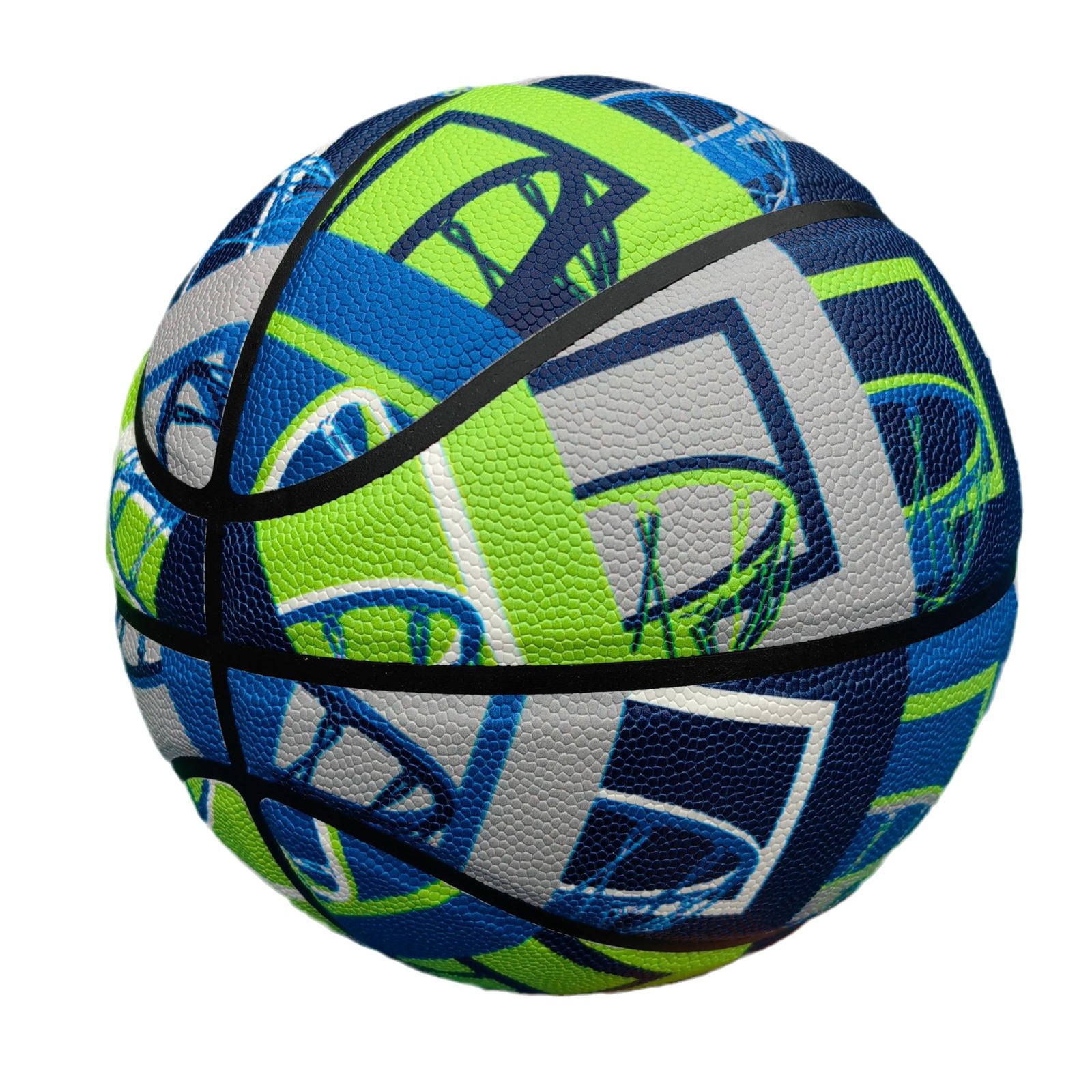 3D Printing Basketball Printing Lots of Basketball No. 7 No. 6 No. 5 Pu Game Basketball Colorful Pattern Printing Basketball