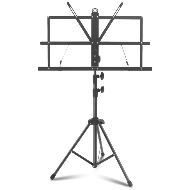 Soporte de música al por mayor de fábrica Soporte de música portátil plegable para el hogar Guitarra Guzheng Batería Accesorios para instrumentos musicales portátiles