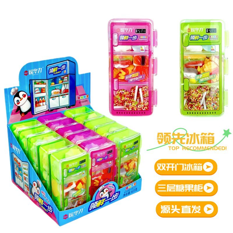 Интернет-Знаменитости Детский творческий холодильник игрушечные конфеты мягкие конфеты жевательная резинка Новинка бытовая техника закуски Супермаркет конфеты играть оптом