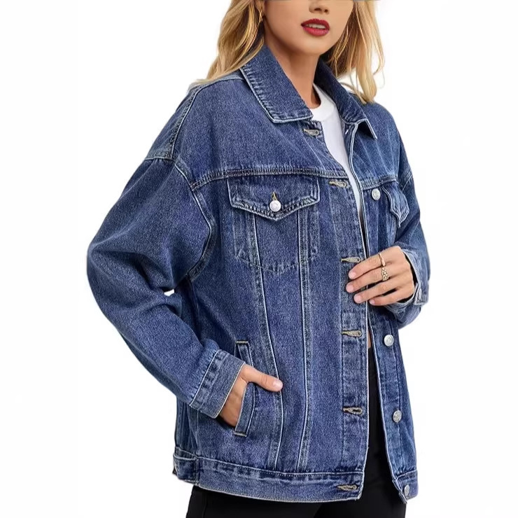 Amazon American Retro Denim Jacket for Women, Aliexpress Autumn Loose Plus-Size Ins Casual Workwear Jacket Amazon American Retro Denim Jacket for Women, Aliexpress Autumn Loose Plus-Size Ins Casual Workwear Jacket