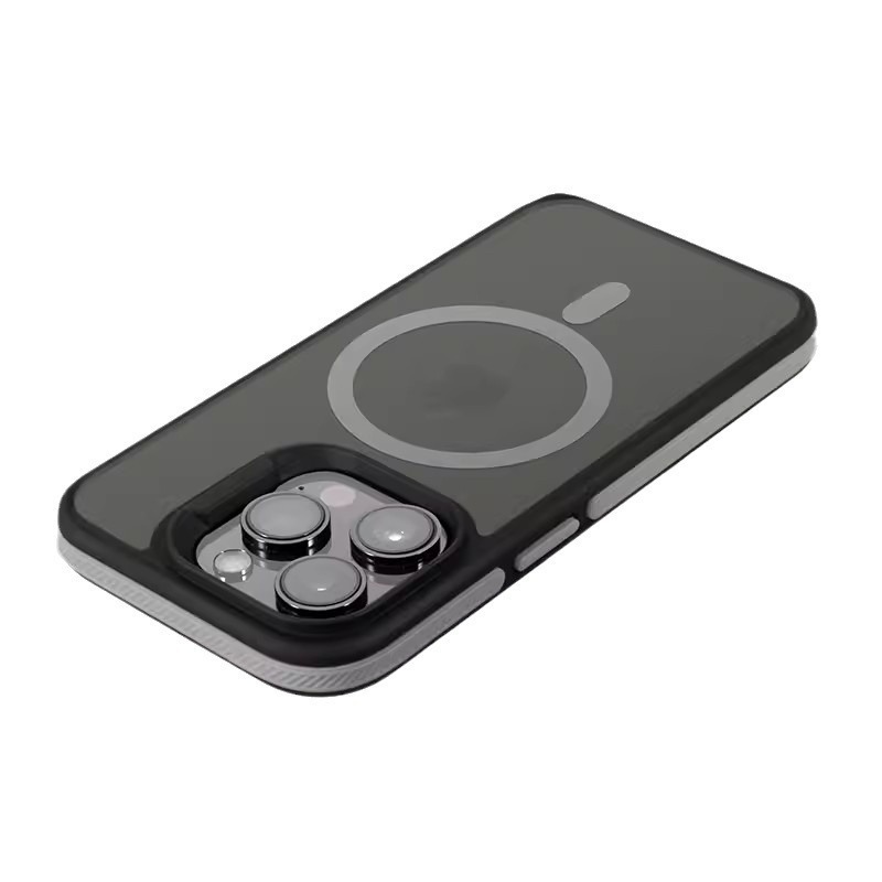IPhone16Proのダブルカラーを適用して、甲の磁気吸引の携帯の箱のリンゴの15は色の感触のi14の保護カバーにぶつかります。|undefined