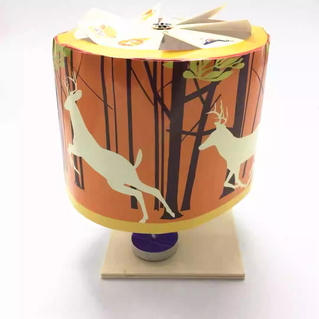 Revolving Lantern Primary School Students Science and Technology Small Production Experimental Toys Kidsren DIY Handmade Material Package Stemstem Toys