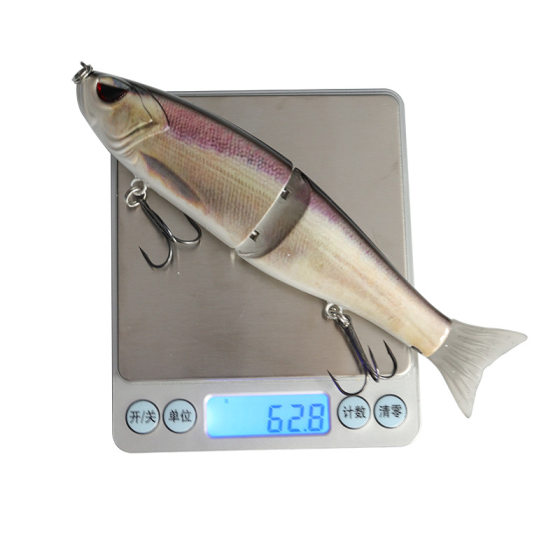 Cross-border special large bionic two-section soft tail bait built-in steel ball long-distance sea fishing Luya fake bait to lure fish