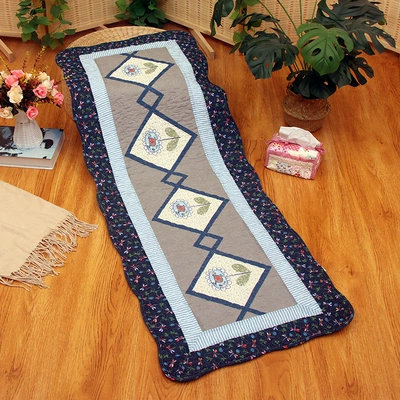 [Small Wholesale] Korean Cotton Bedside | Avtomobil döşəmə paspasları - sunflower-bedside-mat-or-car-mat-for-rear-seat-50x135cm
