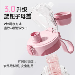 高顏值大容量tritan運動水杯戶外男女健身耐高溫吸管水壺防摔批發