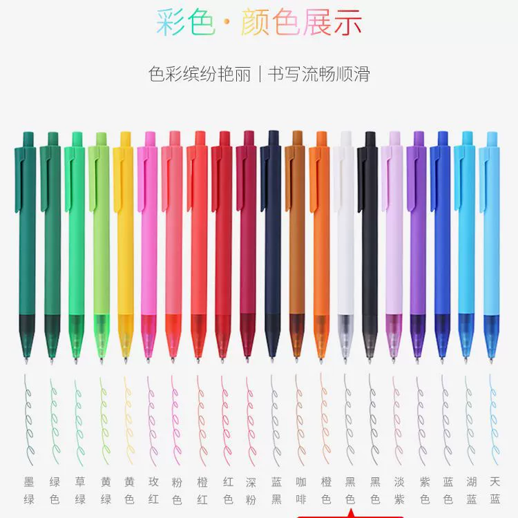 Plastic Rollerball Pen, 0.5 mm, Assorted Colors, Retractable Student Pen