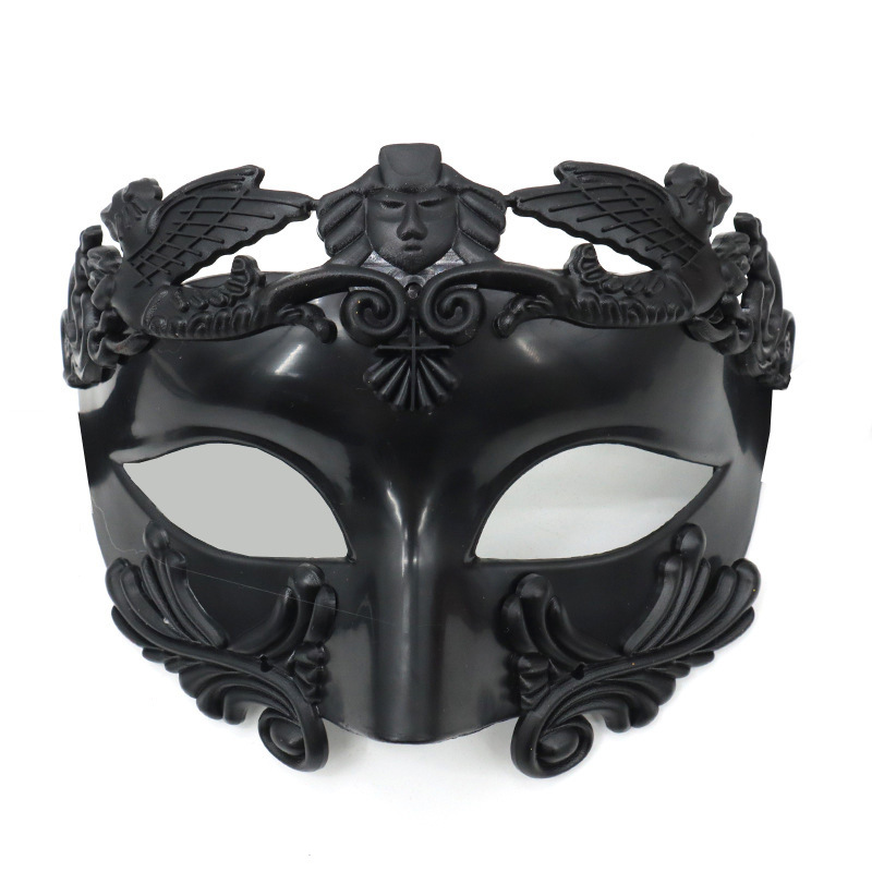 Estilo explosivo transfronterizo, fiesta de bar, fiesta de carnaval, accesorios de fiesta de Halloween, máscara de hombre de estilo romano retro de alta gama