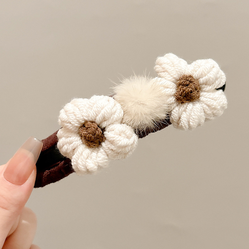 Flores de cabello de cabello de cabello de pato de cabello de tiburón de tamaño grande para mujeres alternativas seguras después del otoño y el invierno de la cabeza de cabello de captura de palabras