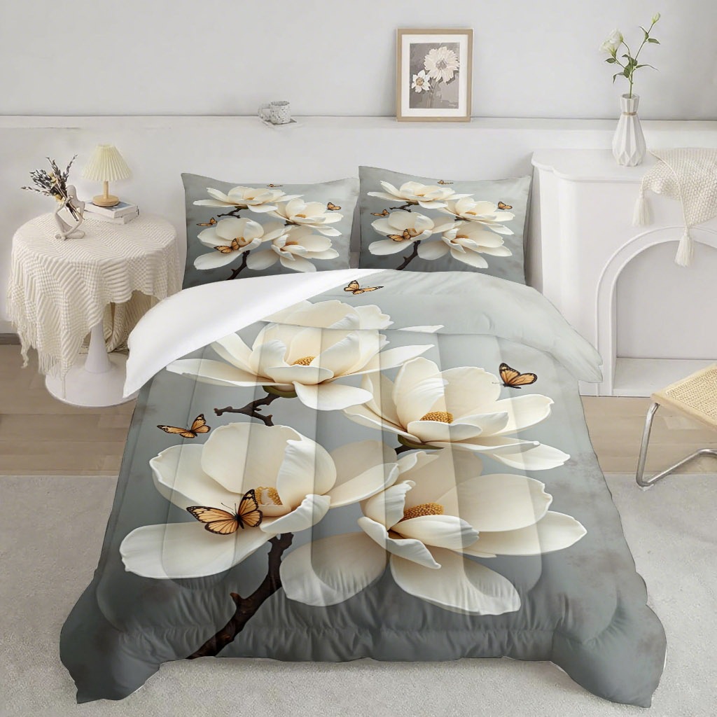 TEMU / JIT Pastoral colorido flores transfronterizas impresión digital HD 180gms colcha colcha ajuste de almohada