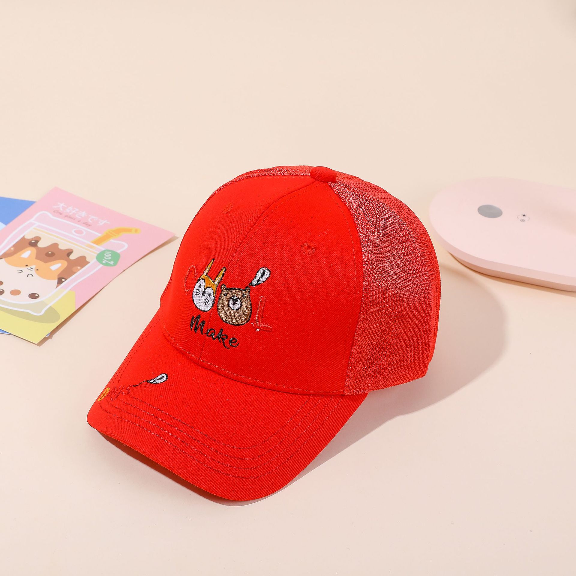 2022 nueva gorra de béisbol para niños de verano estilo coreano a prueba de sol al aire libre gorra a prueba de sol gorra de 2-7 años sombrero para el sol