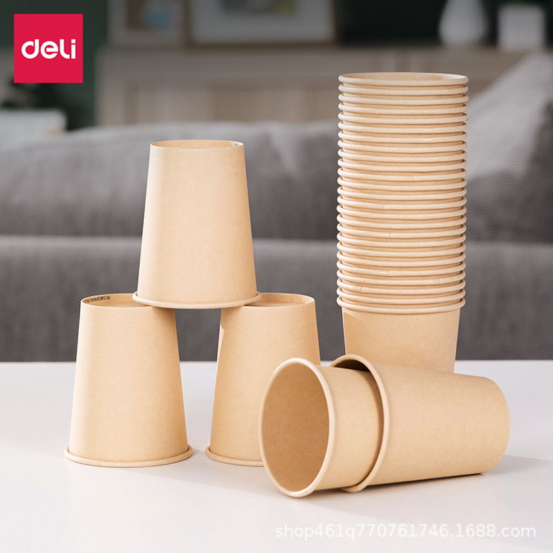 Tazas desechables de papel gruesas de 100 tazas de agua de oficina en el hogar tazas de café de primavera tazas de menú
