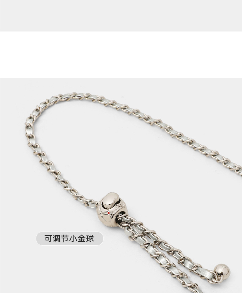 Túi đeo chéo nữ da thật dáng vỏ sò — bạc, Lời bài hát: Silver (Public Version) chi tiết 20