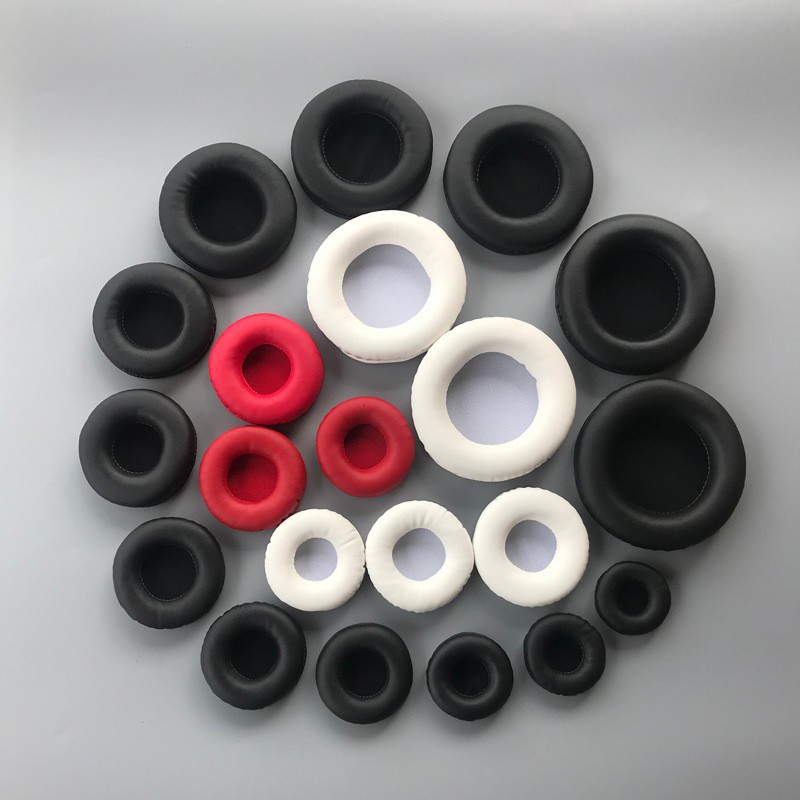 Round Earphone Covers with a Diameter of 45-110mm, 556570758090100 Leather Covers, Sponge Earphone Covers, Digital Ear Covers