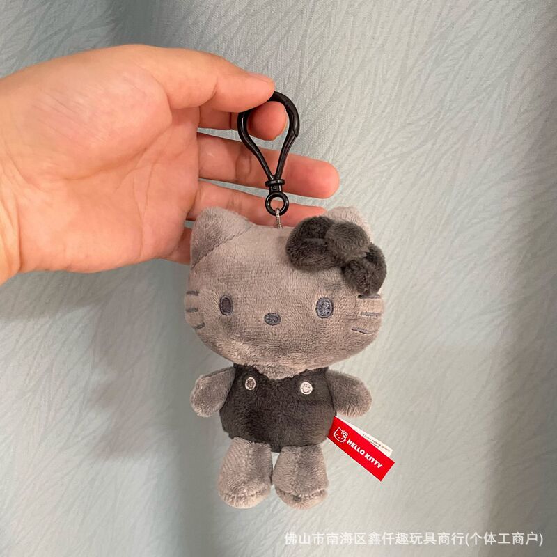 1新款 美版 炭黑三丽欧 kitty 丑鱼 挂件 毛绒玩偶包包钥匙扣批发|undefined