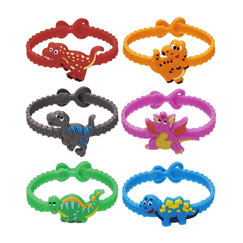 Fashion Dinosaur Silica Gel Epoxy Kid's Wristband 1 Piece display picture 2