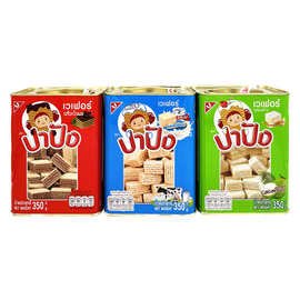 泰国进口礼盒 UNITED牌巧克力味牛奶威化饼干350g罐装 年货团购