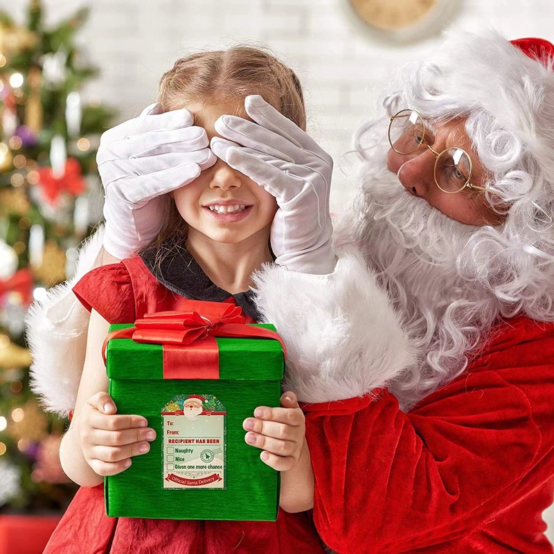 200枚/ロール Amazon人気ロールパック クリスマスデコレーションギフトシリーズ 粘着ステッカーラベル|undefined