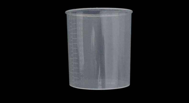 工厂批发一次性全新塑料高透明锥形加厚喝药杯优级品三面刻度量杯