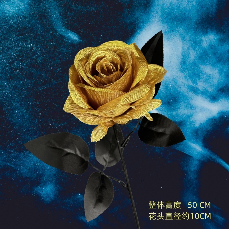Flor de rosa simulada franela de una sola mano cascada de rosas flor simulada boda decoración del hogar decoración flor falsa al por mayor