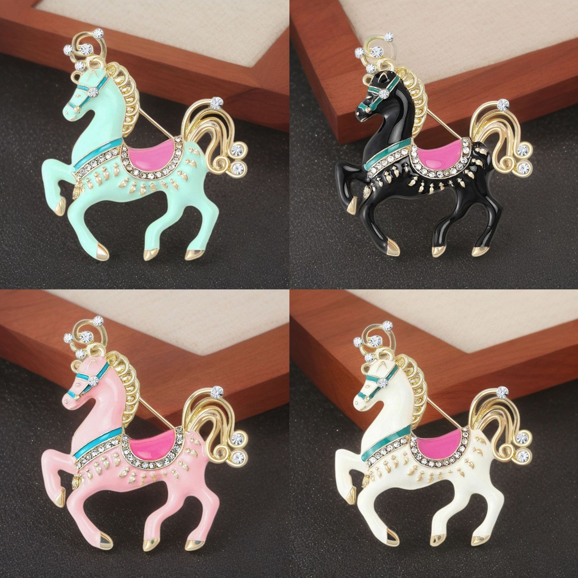 Creative Cute Cartoon Pony Brooch Colorful Dopamine Design Sweet Exquisite Cute Unique High-End Accessory