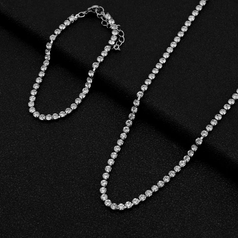 Tide, classic universal necklace and bracelet for men and women stainless steel