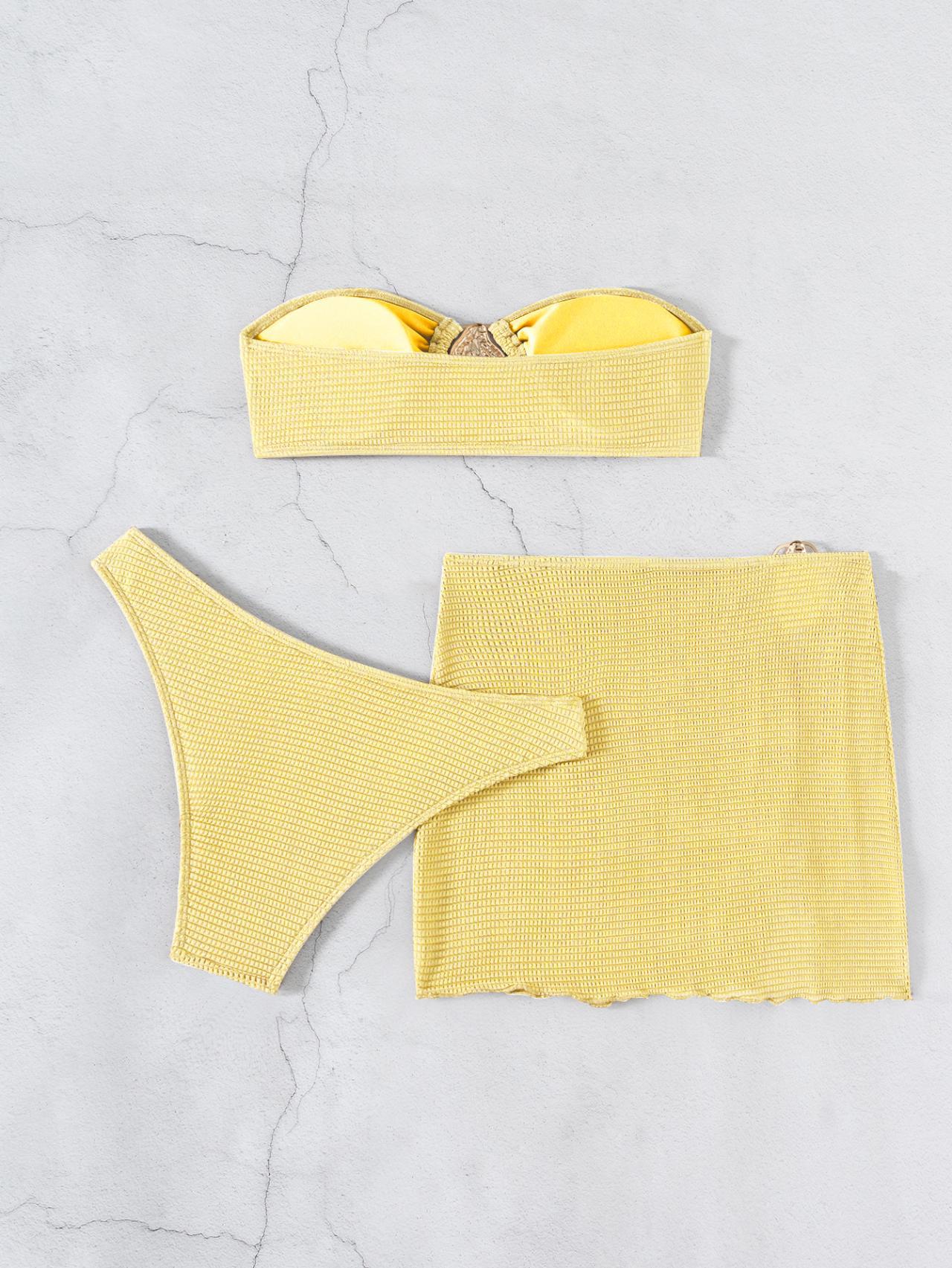 Women's Elegant Sexy Streetwear Solid Color 3 Pieces Set Bikinis Swimwear display picture 19