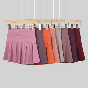 AYM038503 Lulu Tennis Skirt Quick Dry Pleated Skirt Shorts Aoyema wholesale