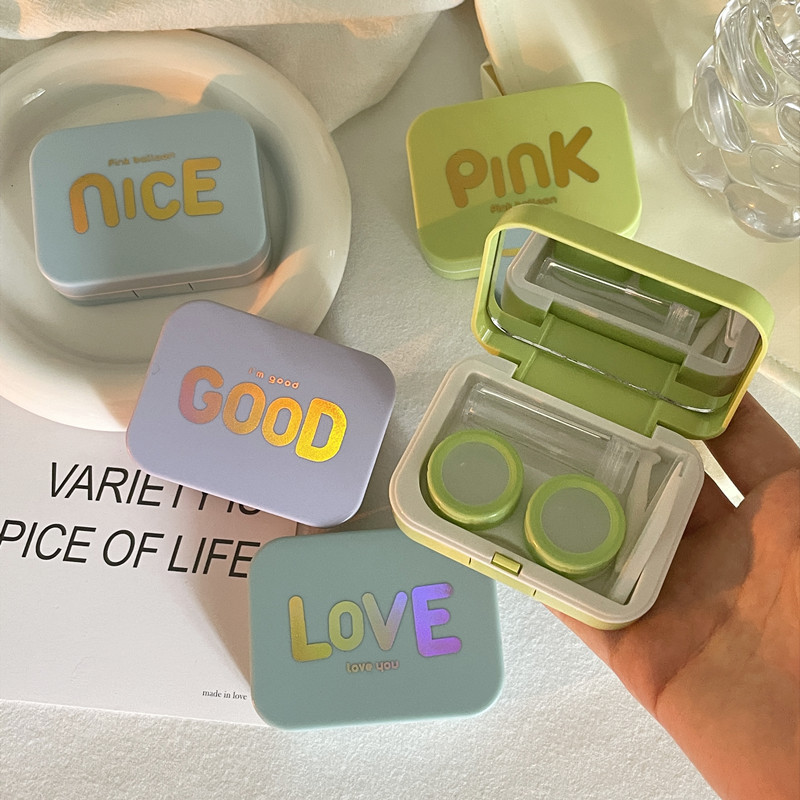 Special Offer Design with Gold Stamping ~ Contact Lens Case Portable Contact Lens Care Box Companion Box Laser As7701 Special Offer Design with Gold Stamping ~ Contact Lens Case Portable Contact Lens Care Box Companion Box Laser As7701