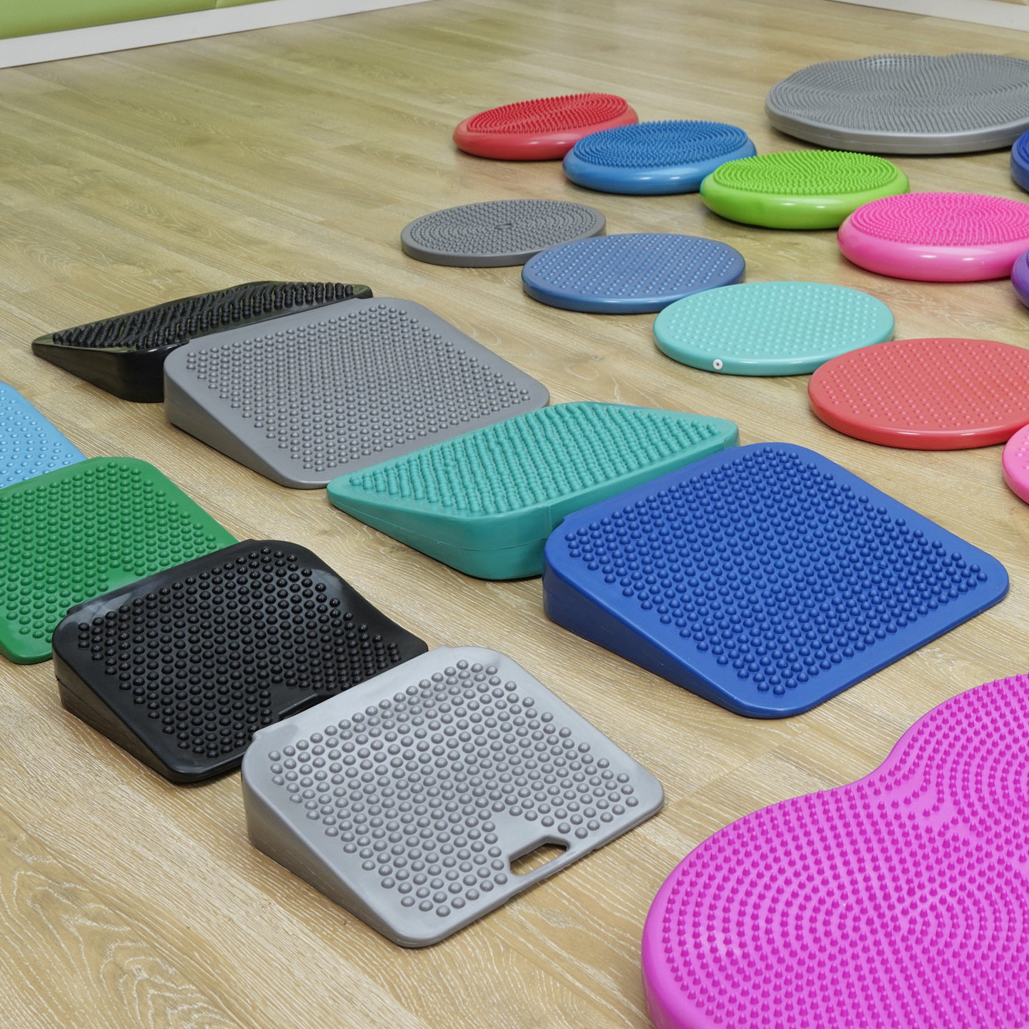 Tactil gran cojín cojín de aire cojín de asiento para niños entrenamiento sensorial infláble pedal cojín de equilibrio tacto rampa M