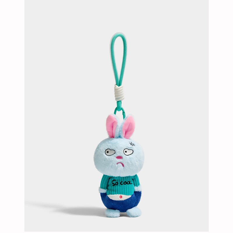 Cross-Border Quirky Expression Keychain Pendant Animal Series Bag Charm Plush Toy Doll Souvenir