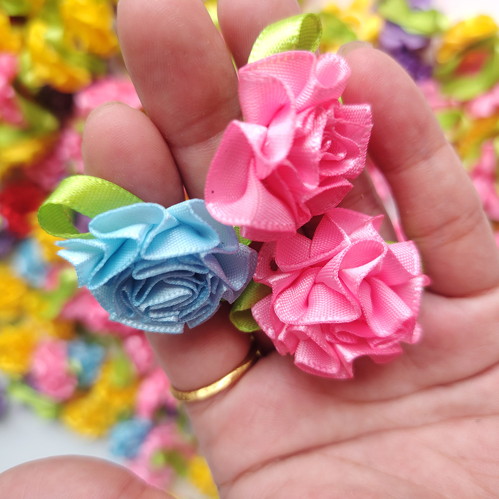 Fábrica directa cinta peonía flor Rosa Ropa Accesorios joyería caja de regalo decoración hecha a mano DIY lote