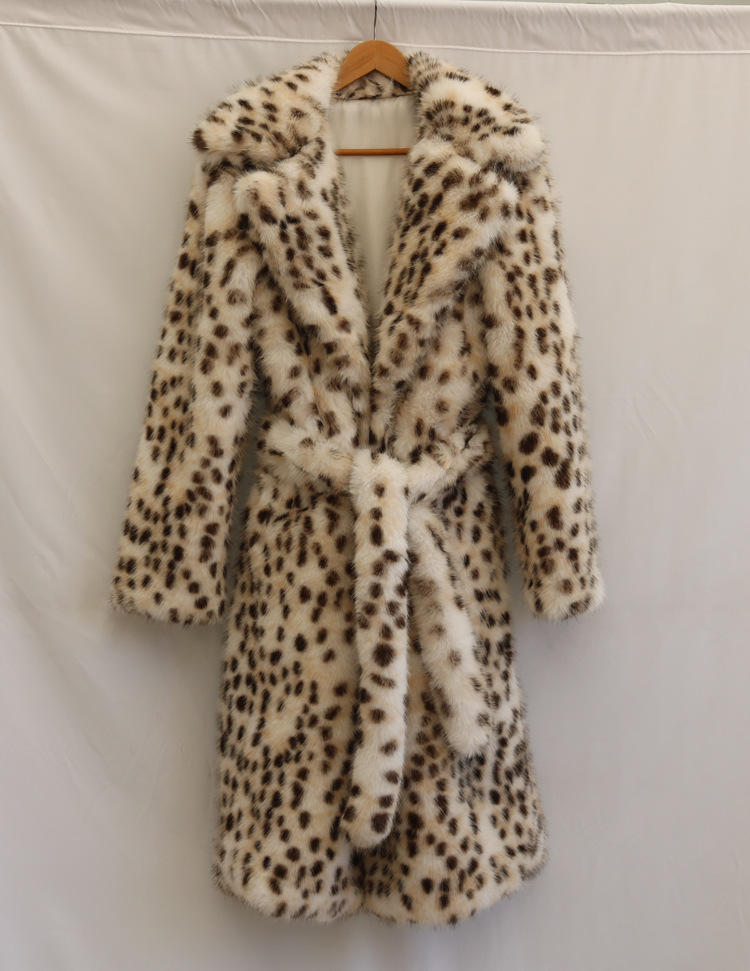 Dammekleeder Pelzmantel Pelz Laangmantel Toka Woll Kostüm Kraang Rimm Nerz Fleece Windjacke_voghion.com