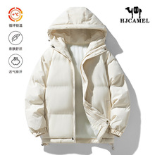 骆驼HJCAMEL秋冬新款情侣棉服时尚宽松防风保暖加厚棉衣连帽潮牌